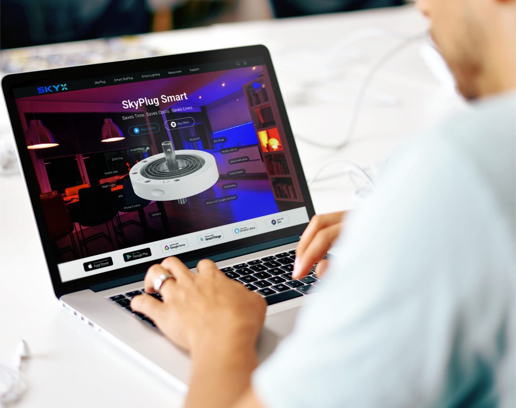 Sky Plug web design project by Anwar Hanif