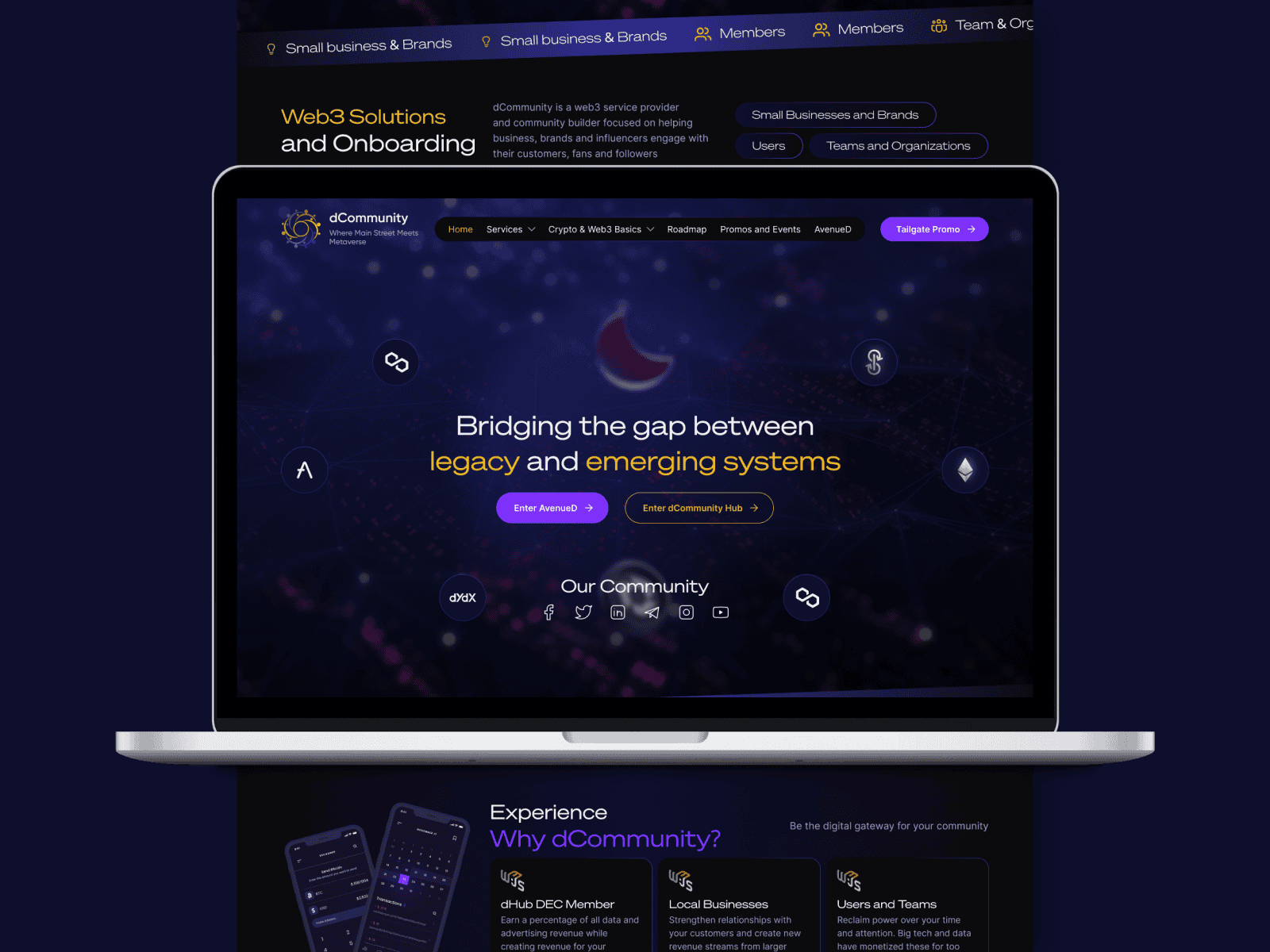 dCommunity redesign website
